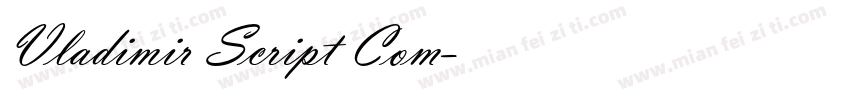 Vladimir Script Com字体转换